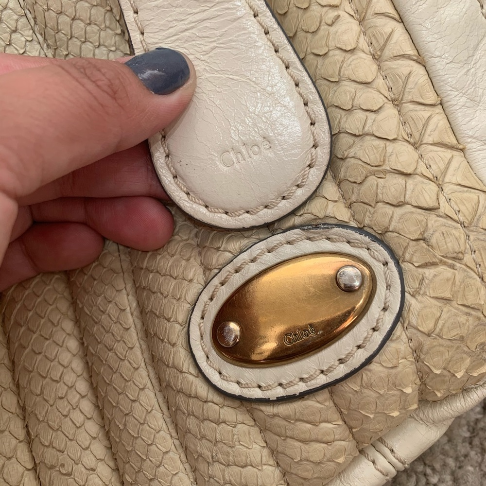 $4000 Chloé Python Bay Bag - Picture 6 of 13